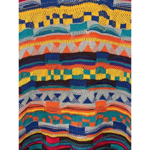 Leoniak Coogi Style 3D Knit Sweater XL Chunky Crew Vintage Biggie Smalls - Picture 4 of 7